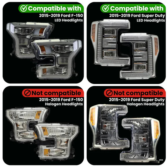 FORD F-SERIES PARKING LIGHTS ADAPTER FOR LED HEADLIGHTS (2015-2019)