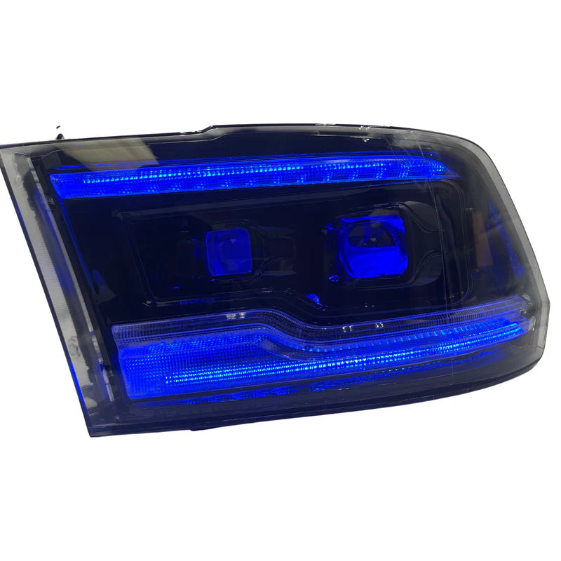 Ram 1500/HD: Multicolor Flow Series Headlights (2009-2018) | XB Morimoto