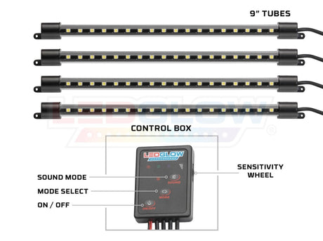 4pc Orange LED Interior Lighting Kit
