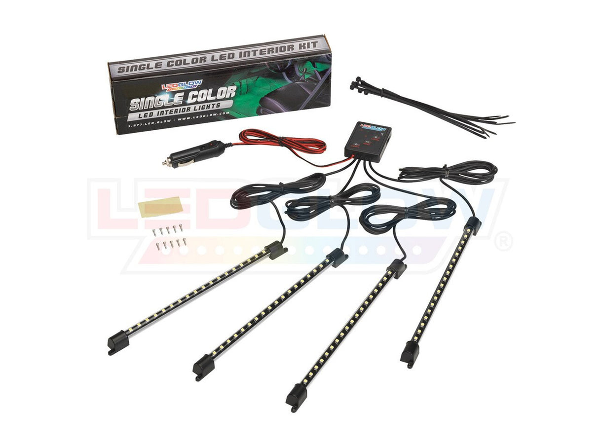 4pc Red LED Interior Lighting Kit