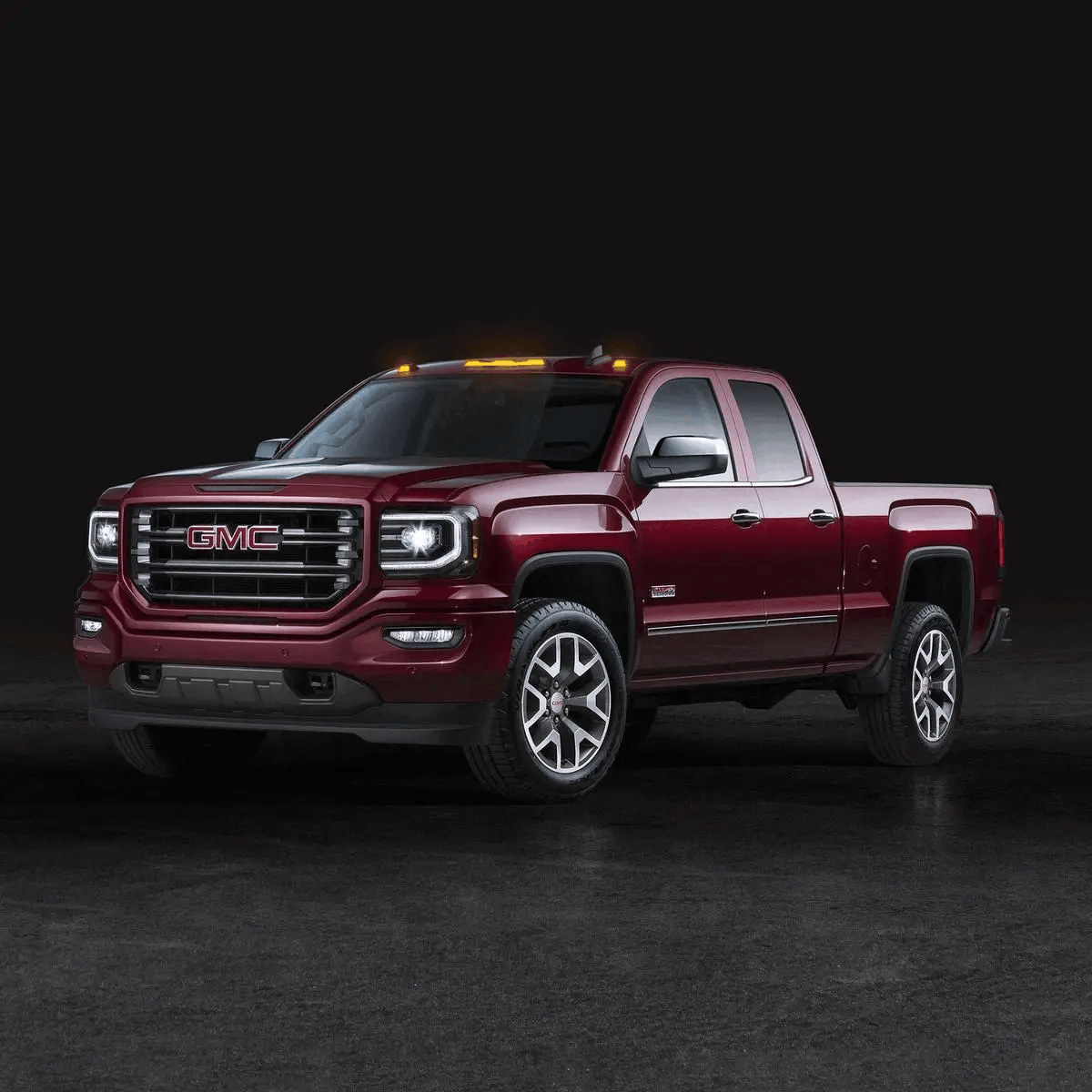 GMC & Chevy 20-25 (4th GEN Body Style) Heavy-Duty (3-Piece Set) Smoked Cab Roof Light Lens with RGB (Multi-Colored) High-Power LED's - (Attn: This cab light kit replaces OEM factory installed cab roof lights)