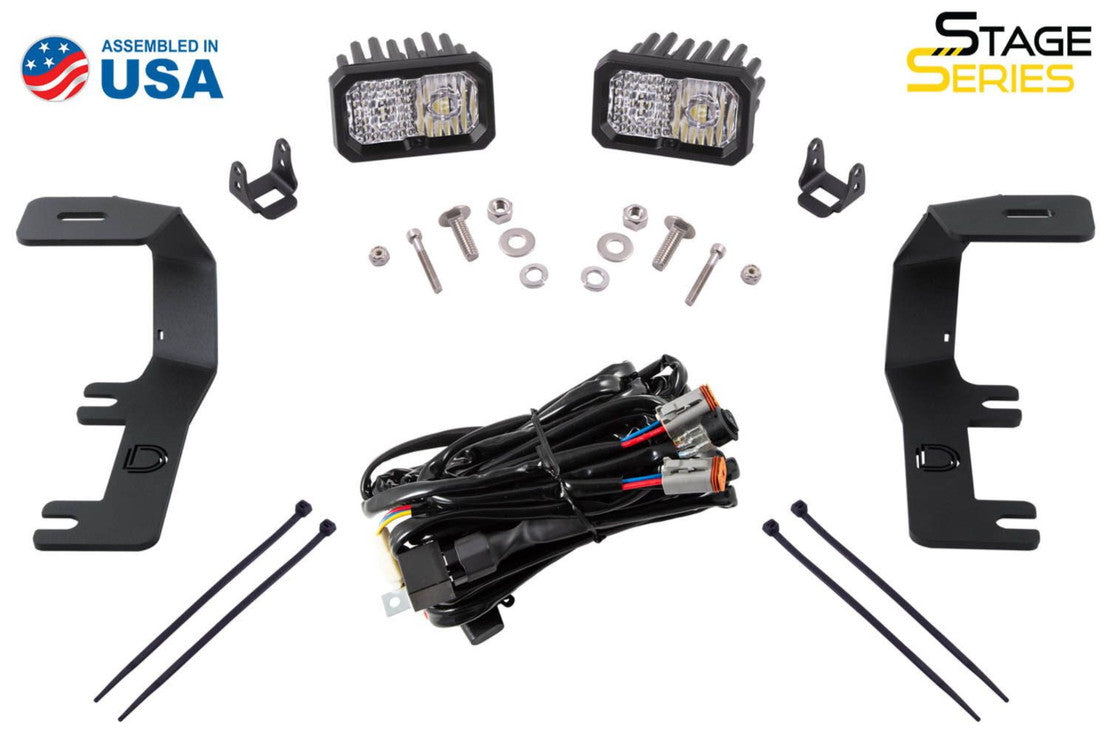 STAGE SERIES BACKLIT DITCH LIGHT POD KIT: 14-19 SILVERADO/SIERRA