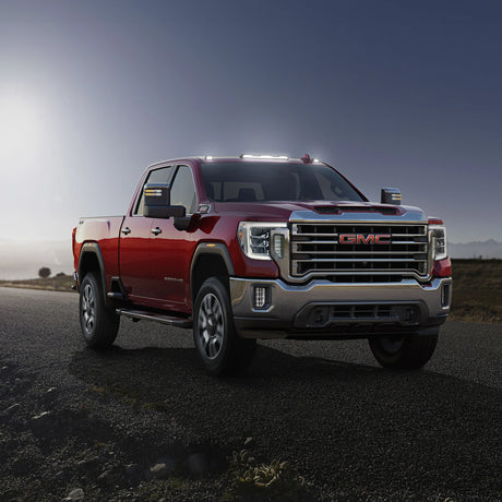 GMC & Chevy 20-25 (4th GEN Body Style) Heavy-Duty (3-Piece Set) Smoked Cab Roof Light Lens with RGB (Multi-Colored) High-Power LED's - (Attn: This cab light kit replaces OEM factory installed cab roof lights)