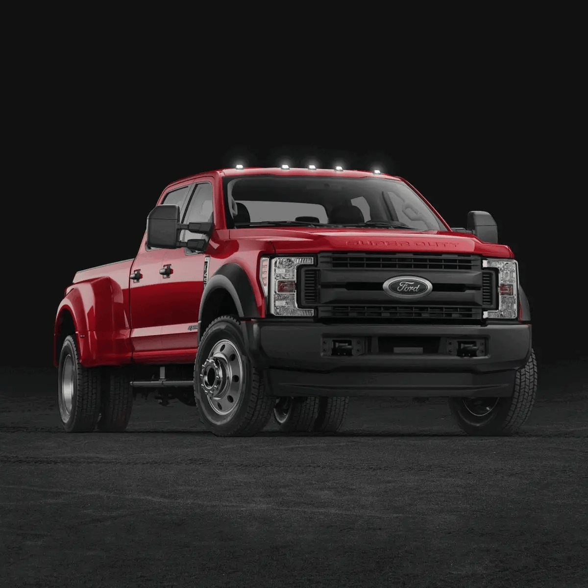 Ford 17-25 Superduty (5-Piece Set) Smoked Cab Roof Light Lens with RGB (Multi-Colored) High-Power LED's (FRESH INSTALL)