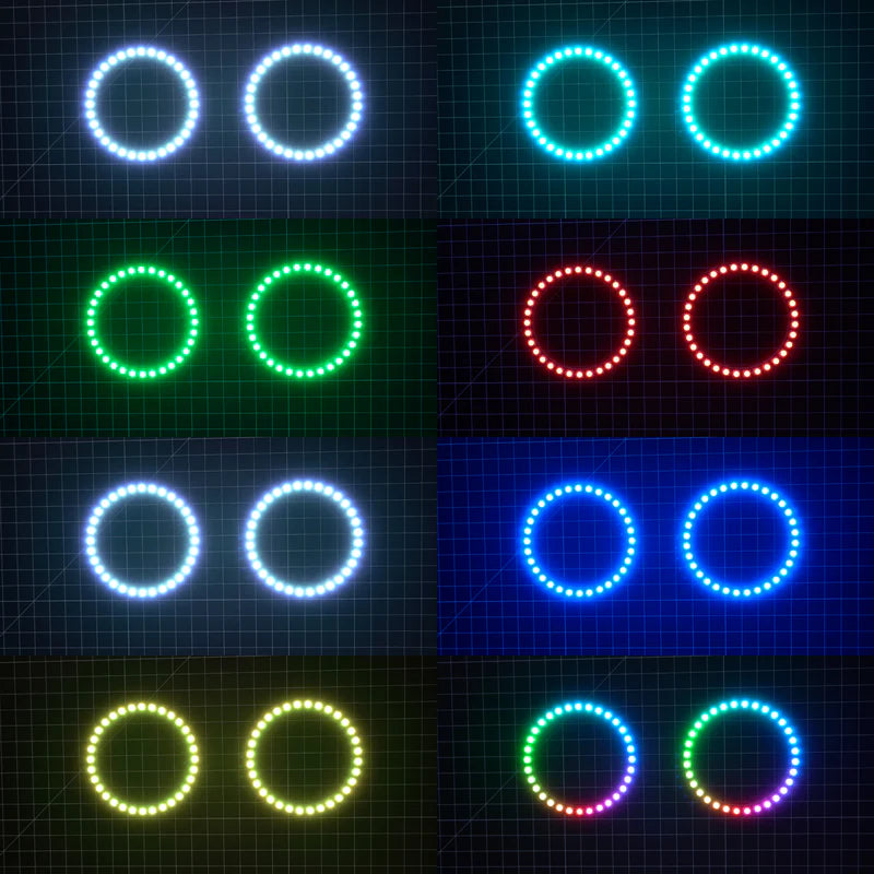Multicolor LED Halo Rings | choose size