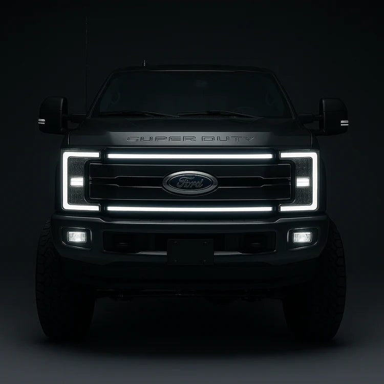 2017-2019 Ford F-250/F-350/F-450/F-550 “Ghost” LED Grille Light Kit – KR,LARIAT,XLT, XL