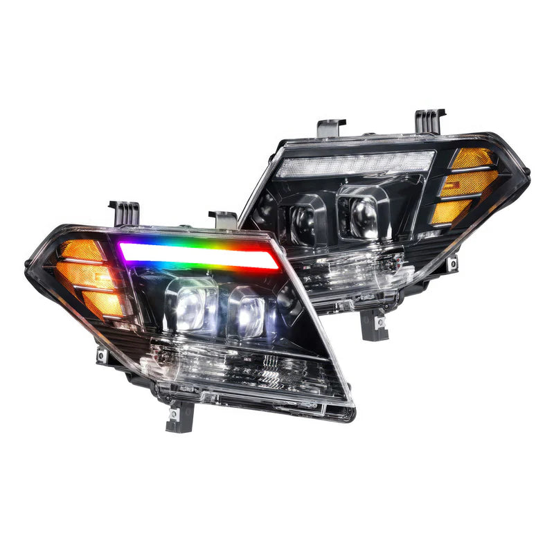 Nissan Frontier: Multicolor Flow Series Headlights (2009-2020) | XB Hybrid Morimoto