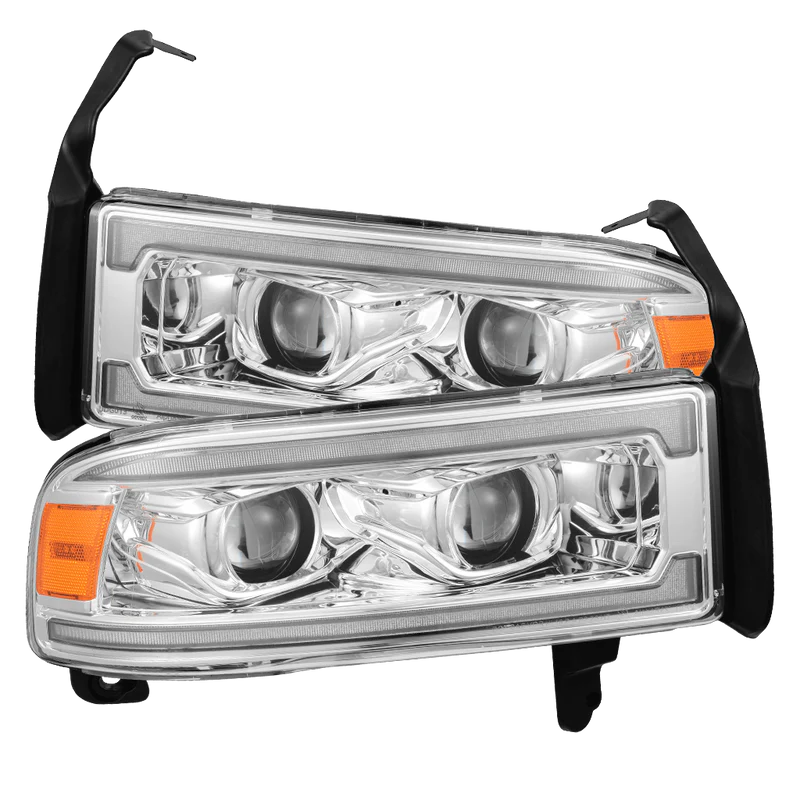 94-01 Dodge Ram 1500/94-02 Ram 2500/3500 LUXX-Series LED Headlights Chrome