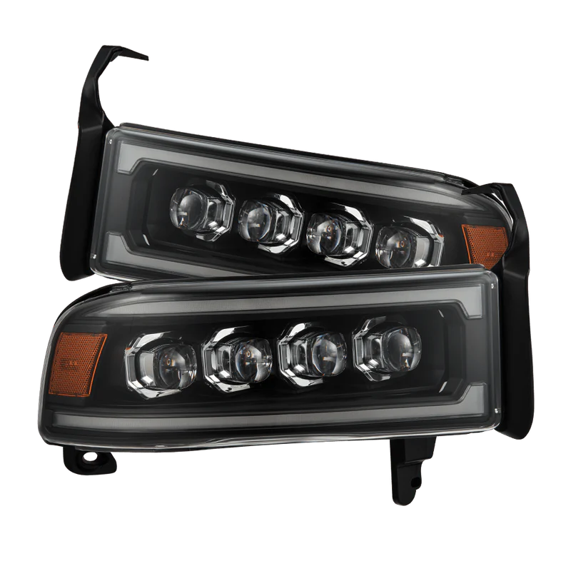 94-01 Dodge Ram 1500/94-02 Ram 2500/3500 NOVA-Series LED Headlights Black