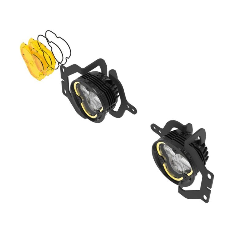 FLEX ERA® 3 Dual Mode SAE Fog LED Light Pods - 2-Light Master Kit - Jeep JL/JT Sport Bumpers