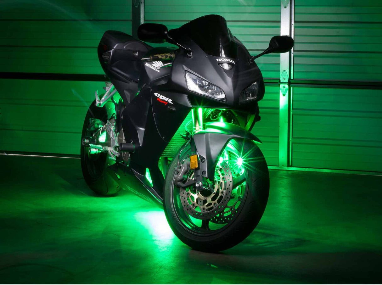 Advanced Green LED Mini Motorcycle Lighting Kit