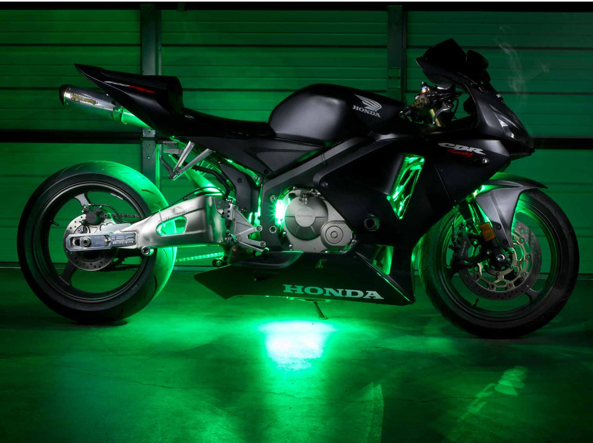 Advanced Green LED Mini Motorcycle Lighting Kit