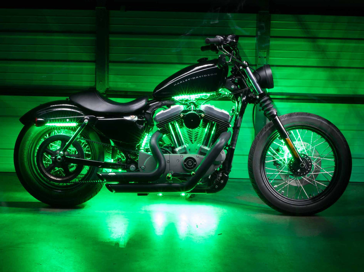 Advanced Green LED Mini Motorcycle Lighting Kit