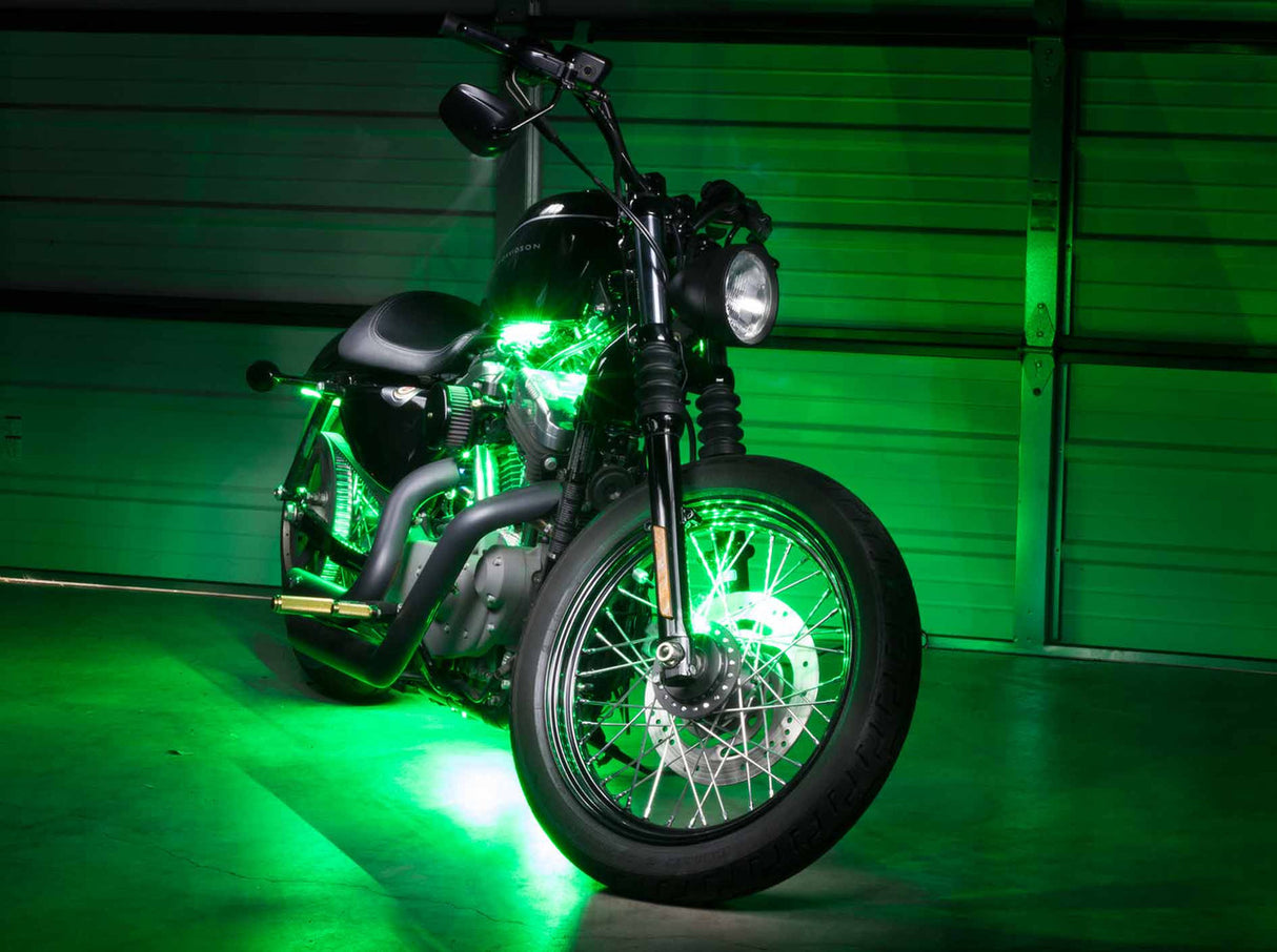 Advanced Green LED Mini Motorcycle Lighting Kit