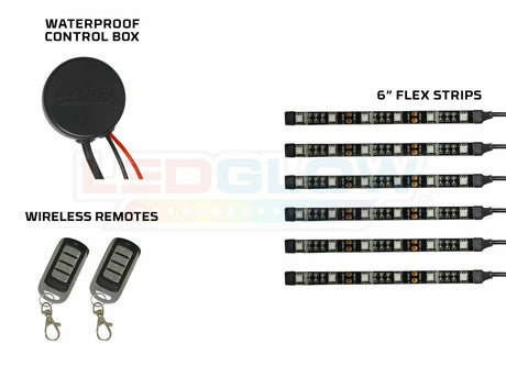 Advanced Ice Blue LED Mini Motorcycle Lighting Kit