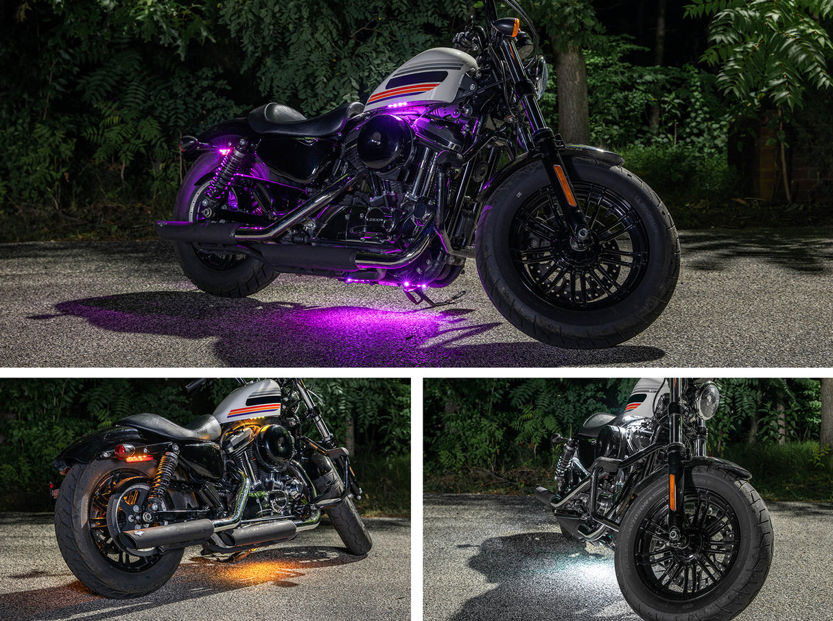Advanced Million Color LED Mini Motorcycle Lighting Kit