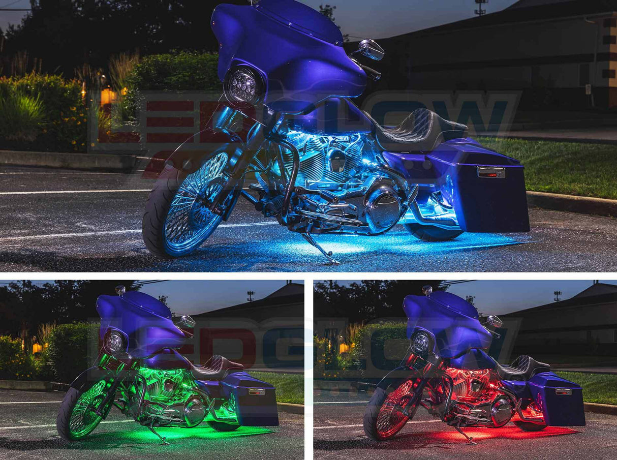 Advanced Million Color LED Motorcycle Lighting Kit