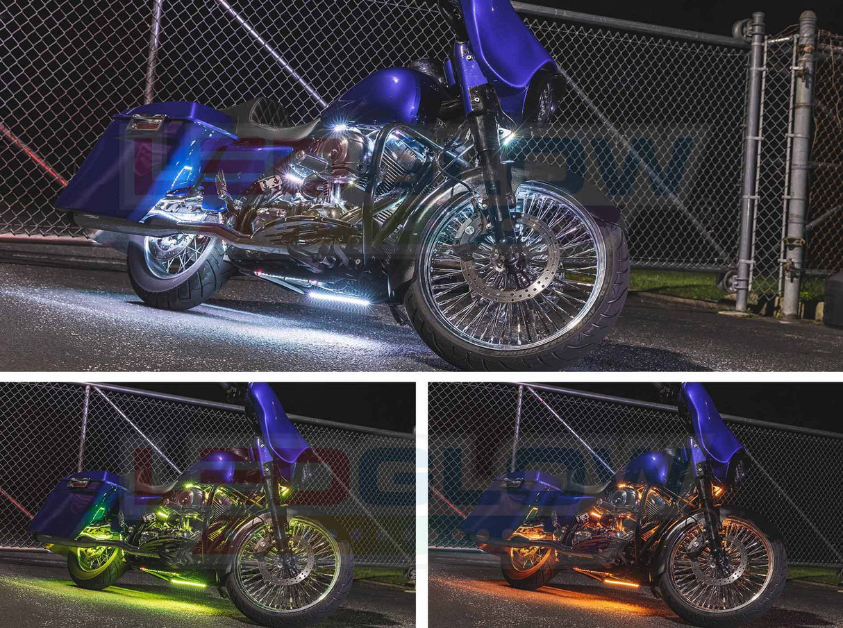 Advanced Million Color LED Motorcycle Lighting Kit