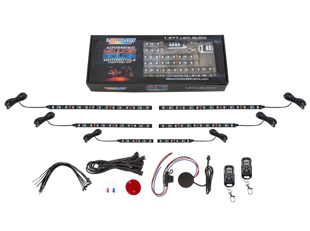Advanced Million Color LED Motorcycle Lighting Kit