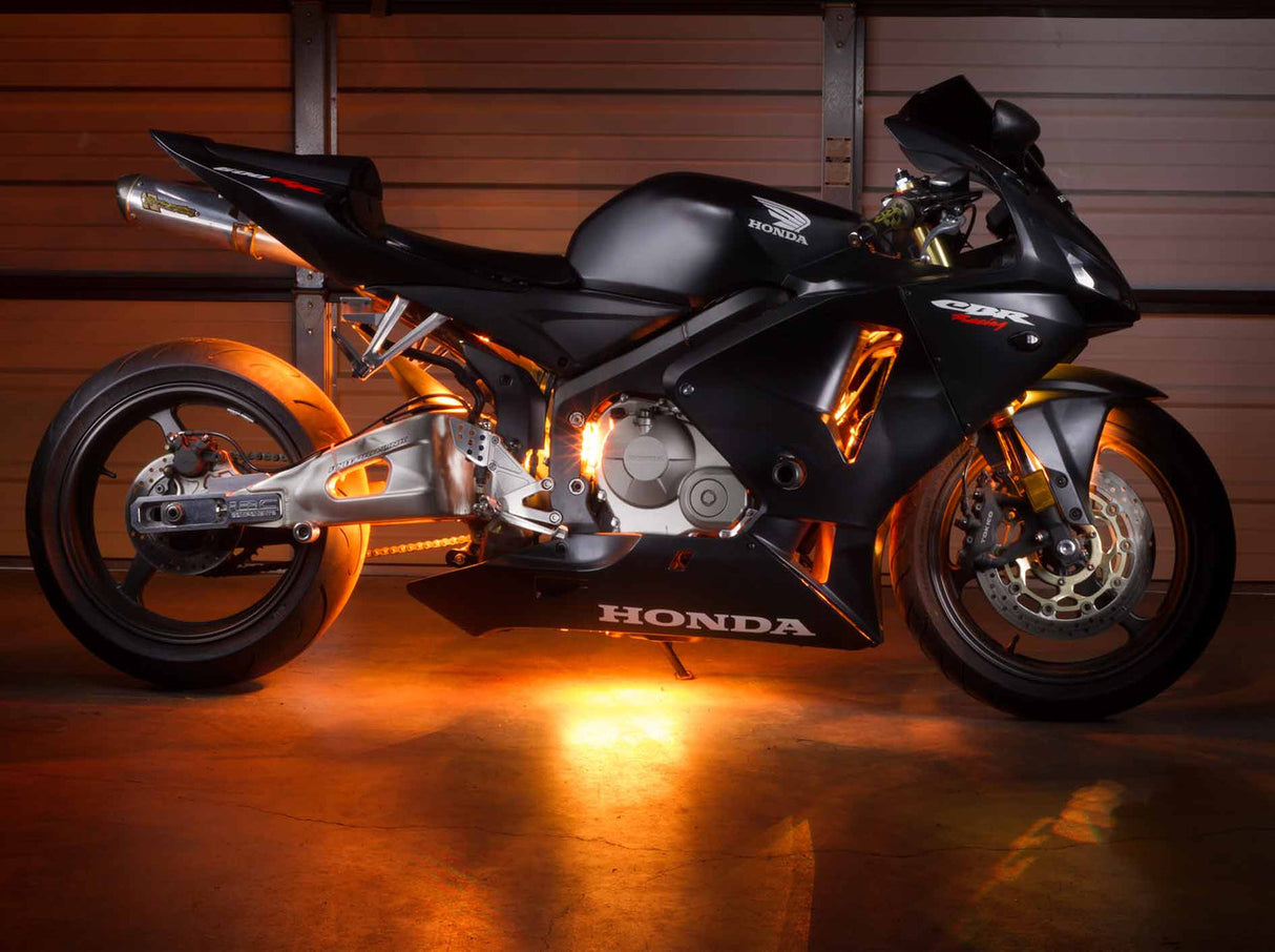 Advanced Orange LED Mini Motorcycle Lighting Kit