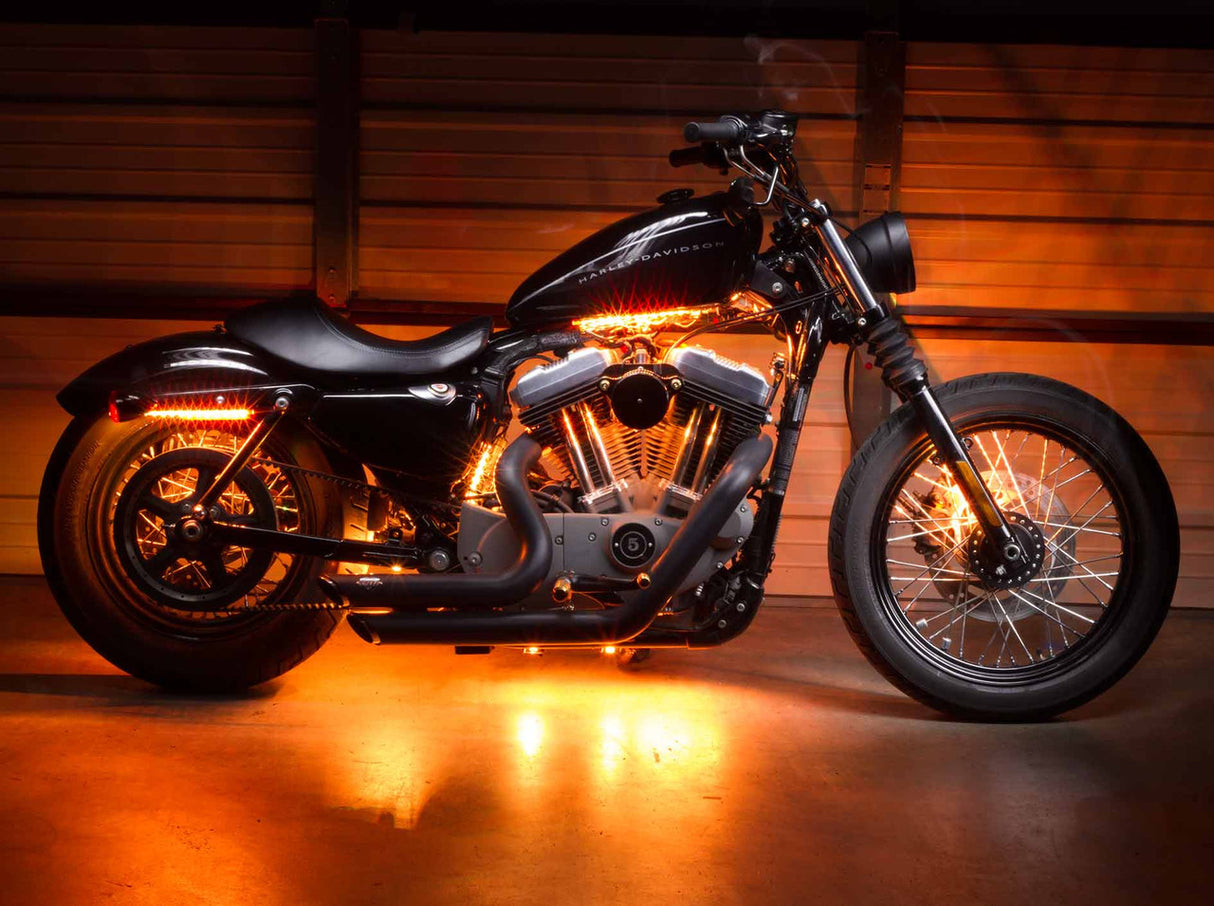 Advanced Orange LED Mini Motorcycle Lighting Kit
