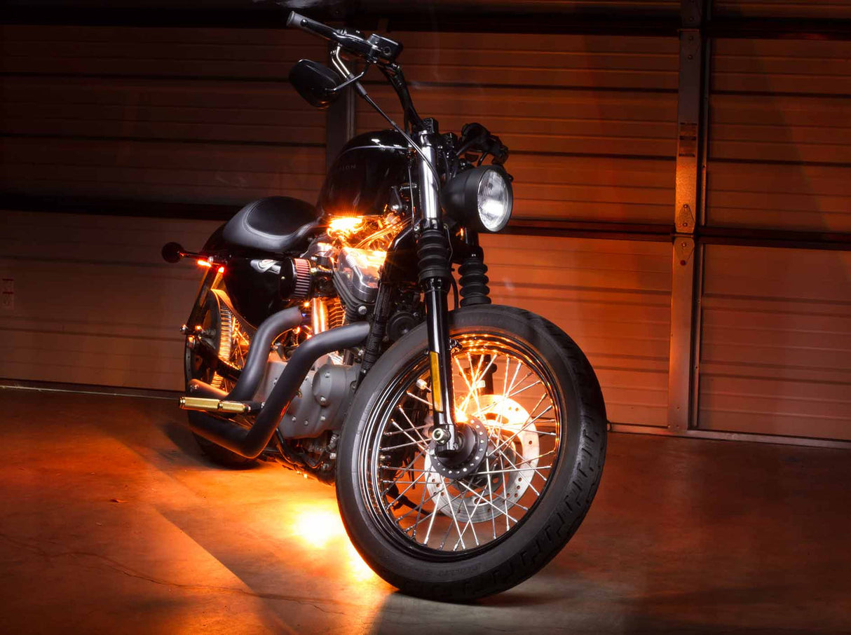 Advanced Orange LED Mini Motorcycle Lighting Kit