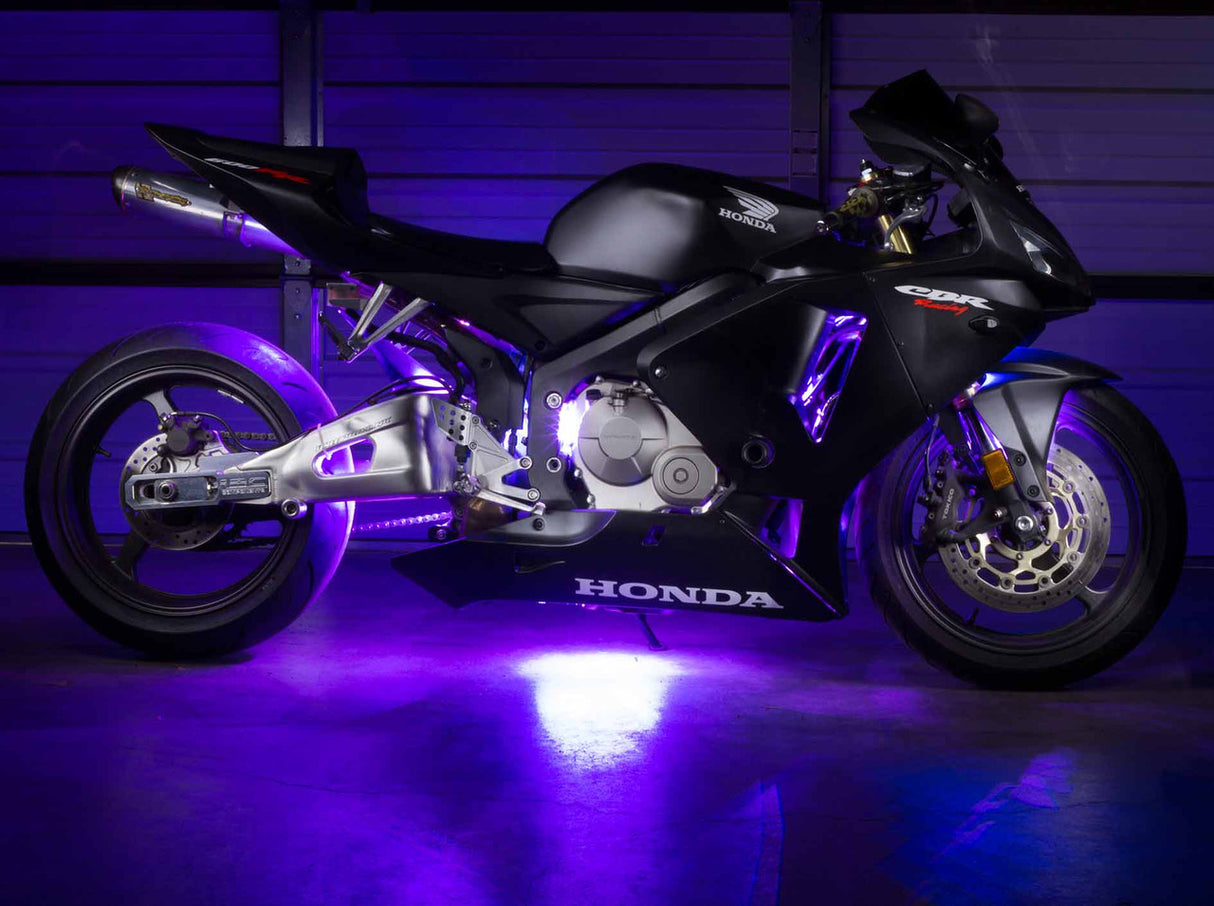 Advanced Purple LED Mini Motorcycle Lighting Kit