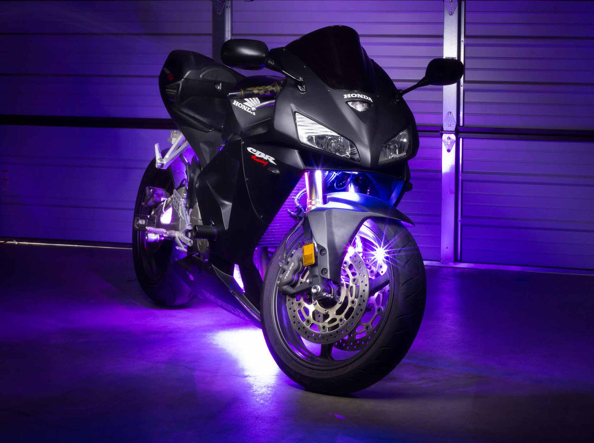 Advanced Purple LED Mini Motorcycle Lighting Kit