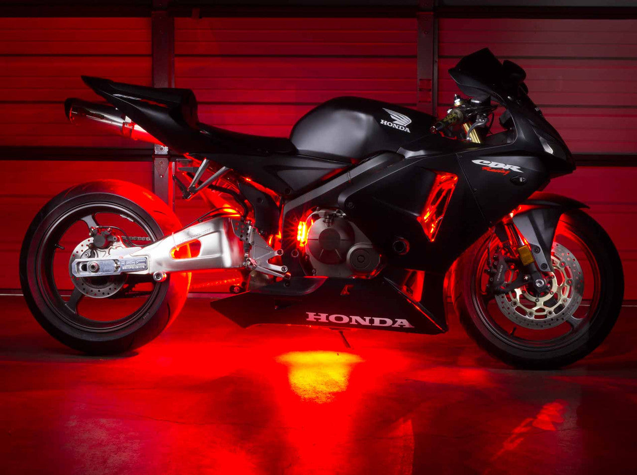 Advanced Red LED Mini Motorcycle Lighting Kit