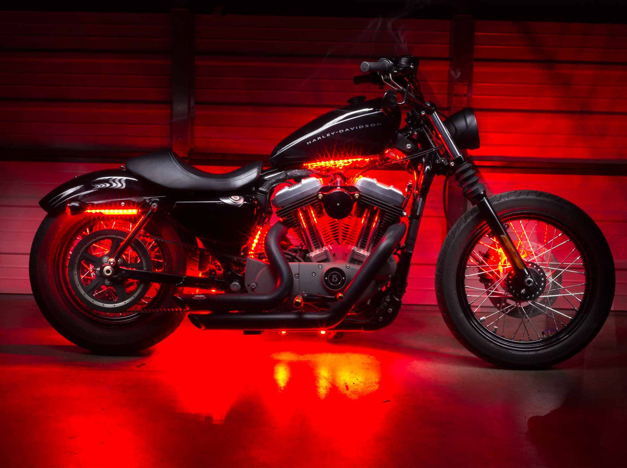 Advanced Red LED Mini Motorcycle Lighting Kit