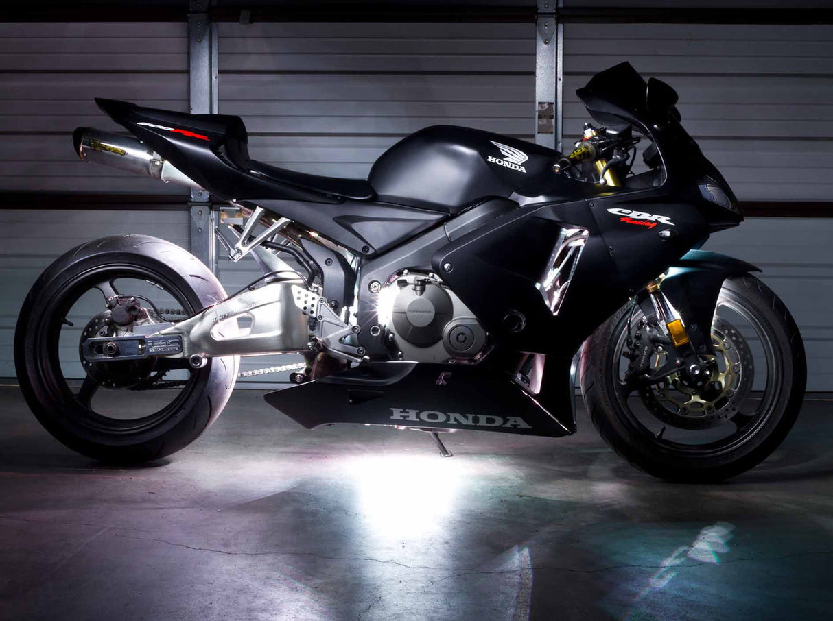 Advanced White LED Mini Motorcycle Lighting Kit