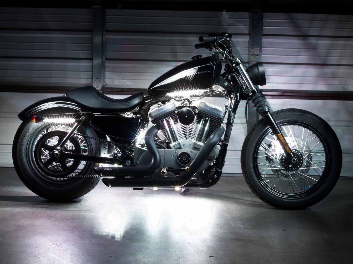 Advanced White LED Mini Motorcycle Lighting Kit