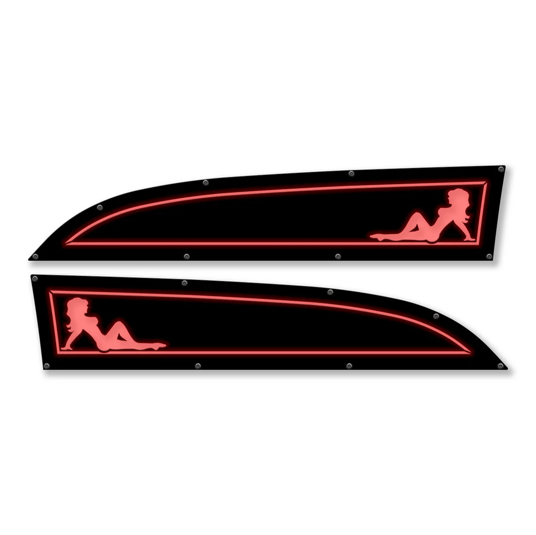 Model 11-16 Ford® Super Duty® Fender Badge Replacements - Fully Customizable, LED