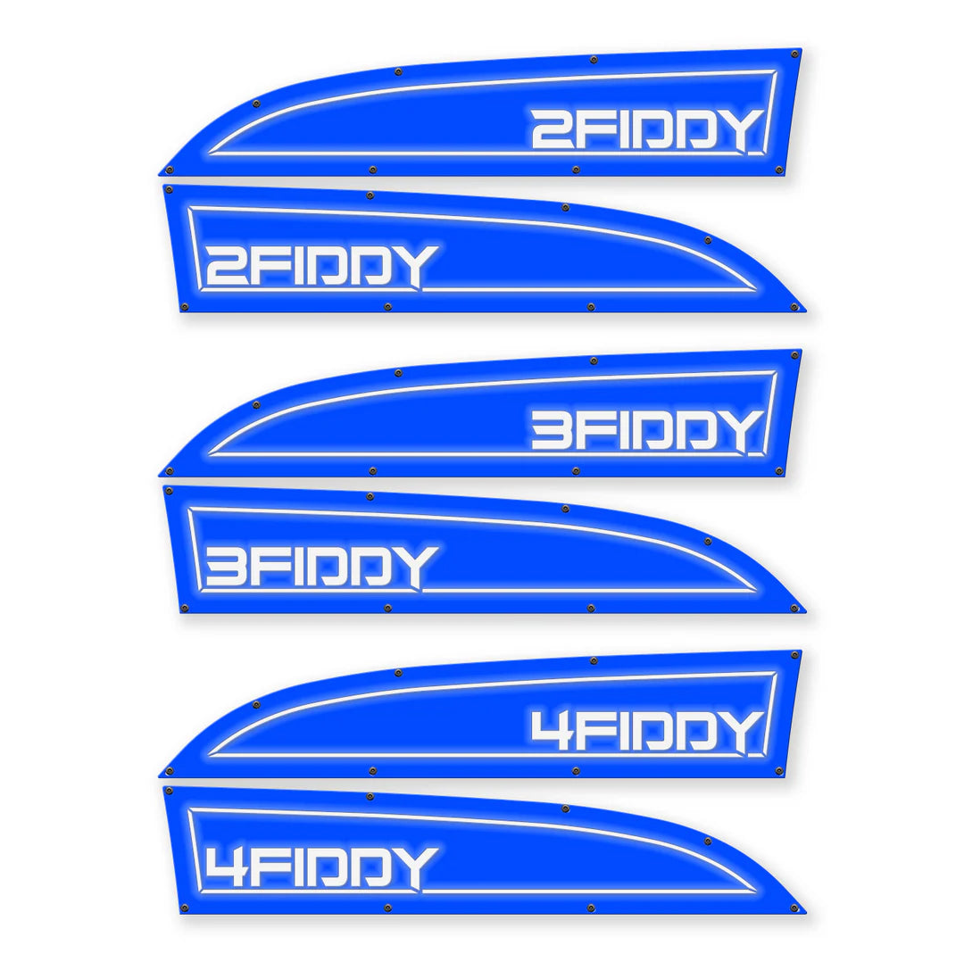 2Fiddy, 3Fiddy, 4Fiddy 11-16 Ford® Super Duty® Fender Badge Replacements - Fully Customizable, LED