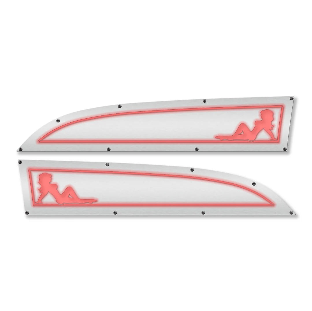 Model 11-16 Ford® Super Duty® Fender Badge Replacements - Fully Customizable, LED