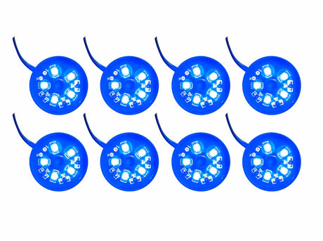 8pc Blue LED Pod Lighting Kit
