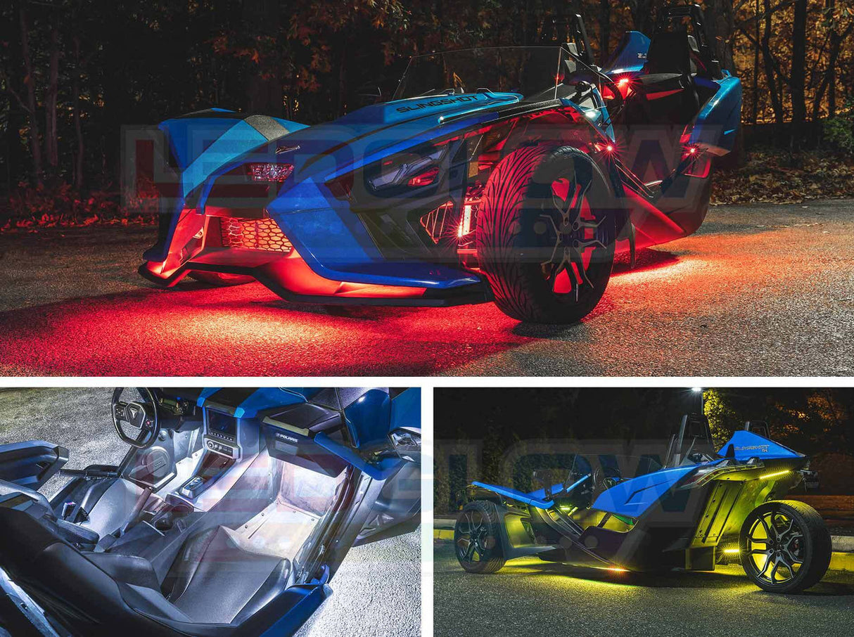 Bluetooth Advanced Million Color LED Lighting Kit with Smartphone Control for Polaris Slingshot