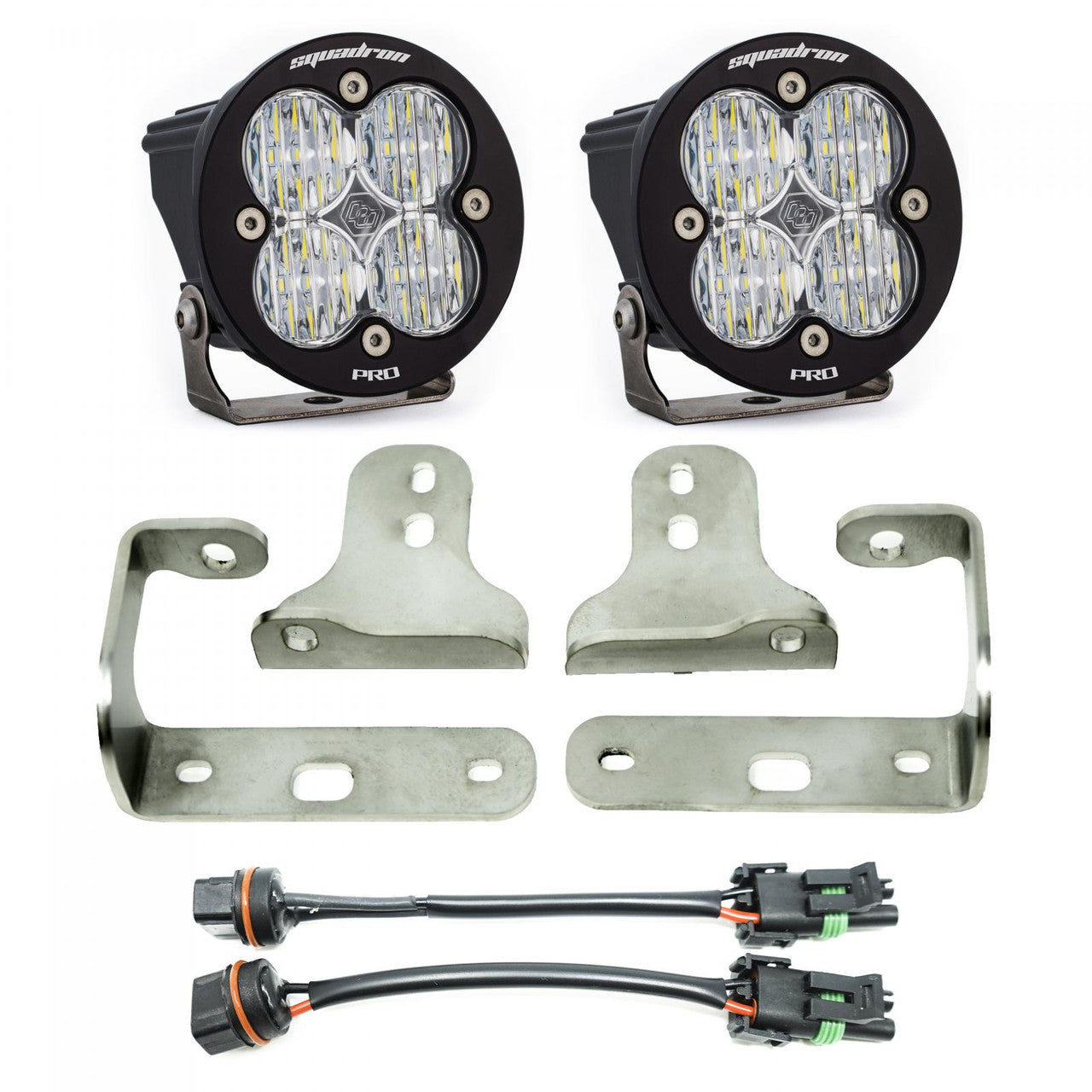 Jeep JL/JT Squadron-R Pro Fog Pocket Light Kit - Jeep 2020-2025 Gladiator; 2018-2025 Wrangler JL; NOTE: w/ OE Sport Bumper