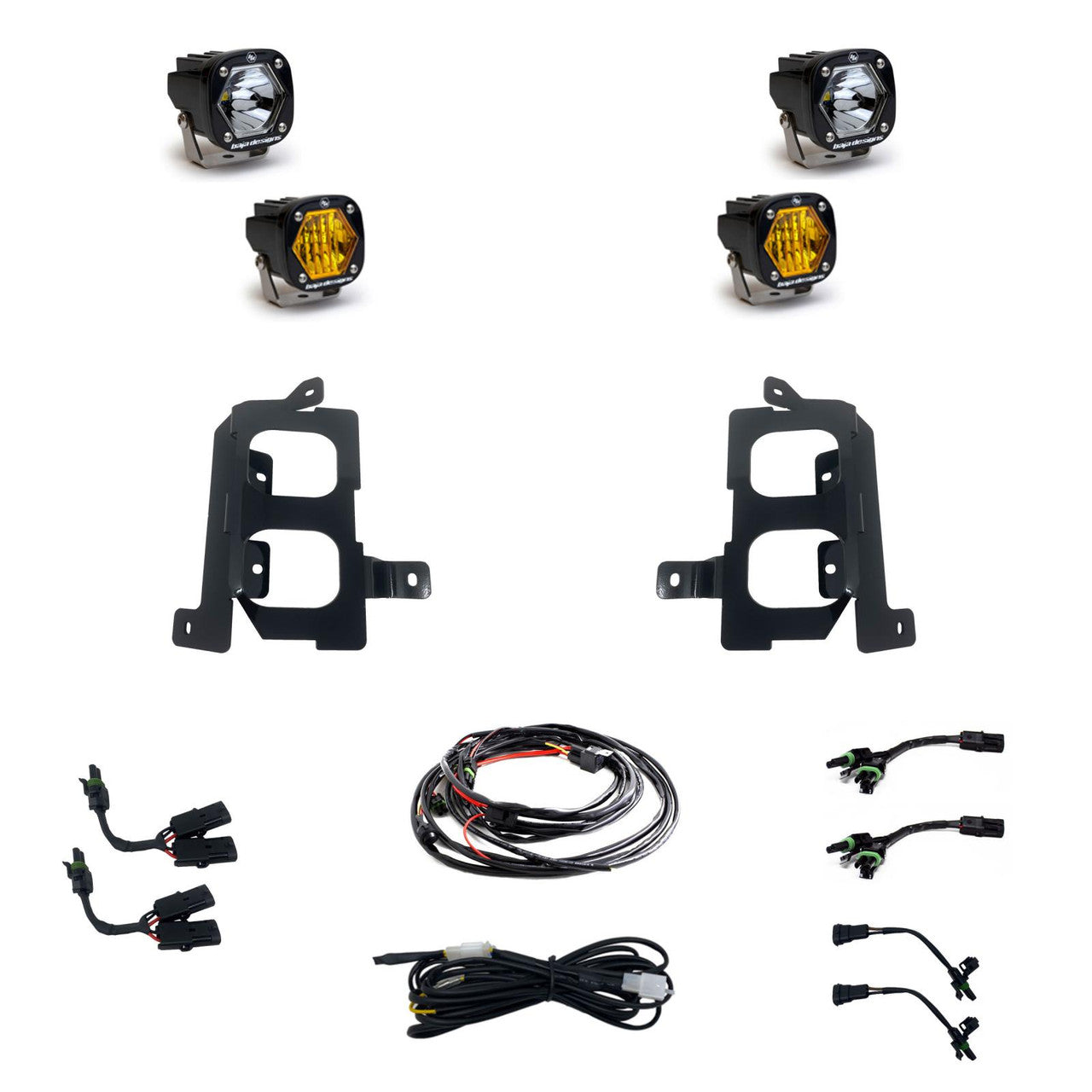 GMC S1 Dual Fog Pocket Light Kit - GMC 2020-23 Sierra 2500HD/3500HD