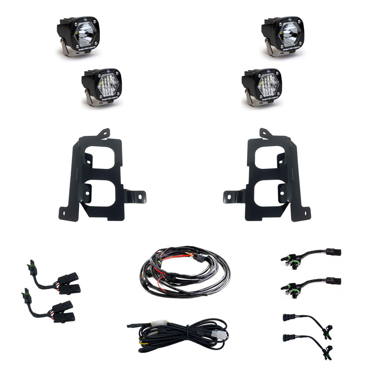 GMC S1 Dual Fog Pocket Light Kit - GMC 2020-23 Sierra 2500HD/3500HD