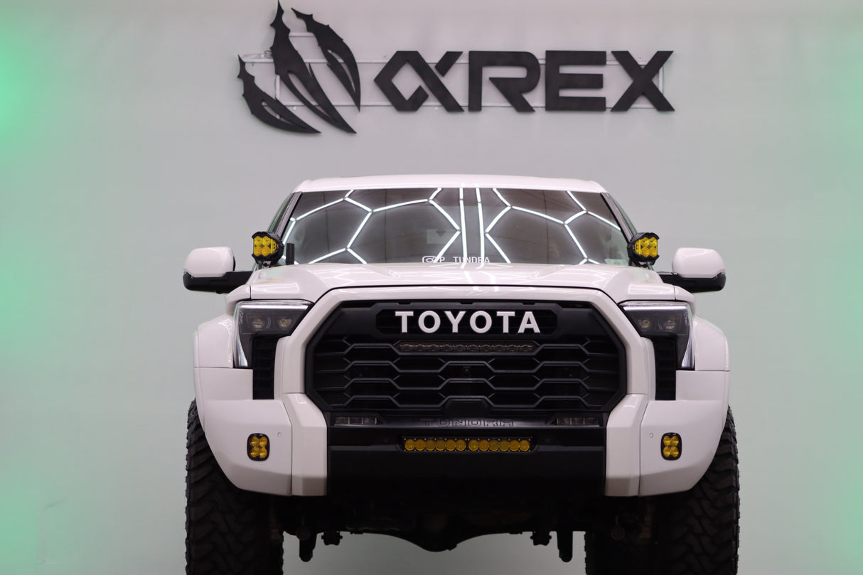 22-25 Toyota Tundra/Sequoia LUXX-Series LED Projector Headlights Alpha-Black