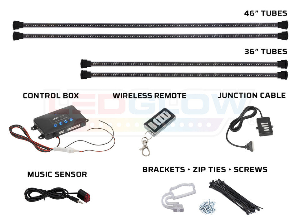 Million Color Wireless LED Car Underbody Lighting Kit