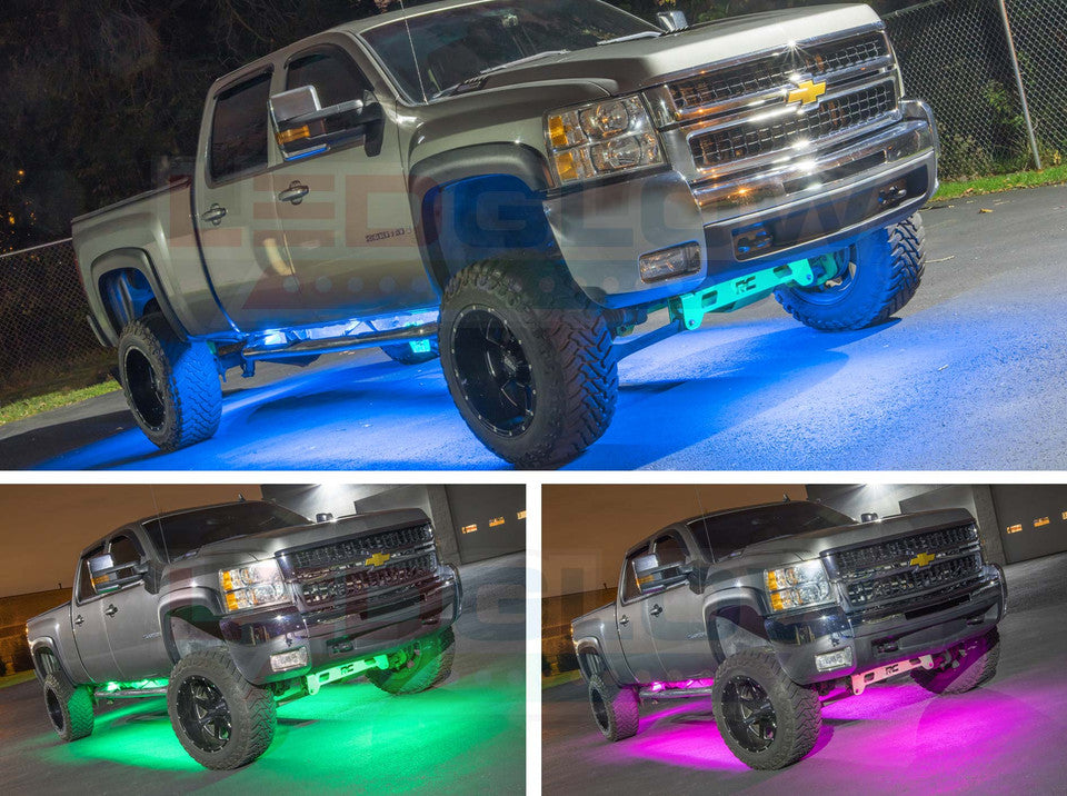 Bluetooth Million Color LED Truck Underbody Lighting Kit with Smartphone Control