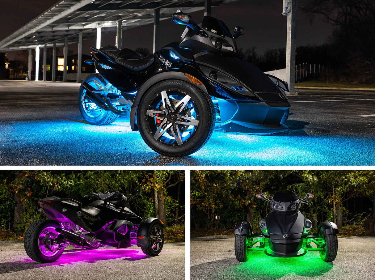 Bluetooth Advanced Million Color LED Lighting Kit with Smartphone Control for Can-Am Spyder