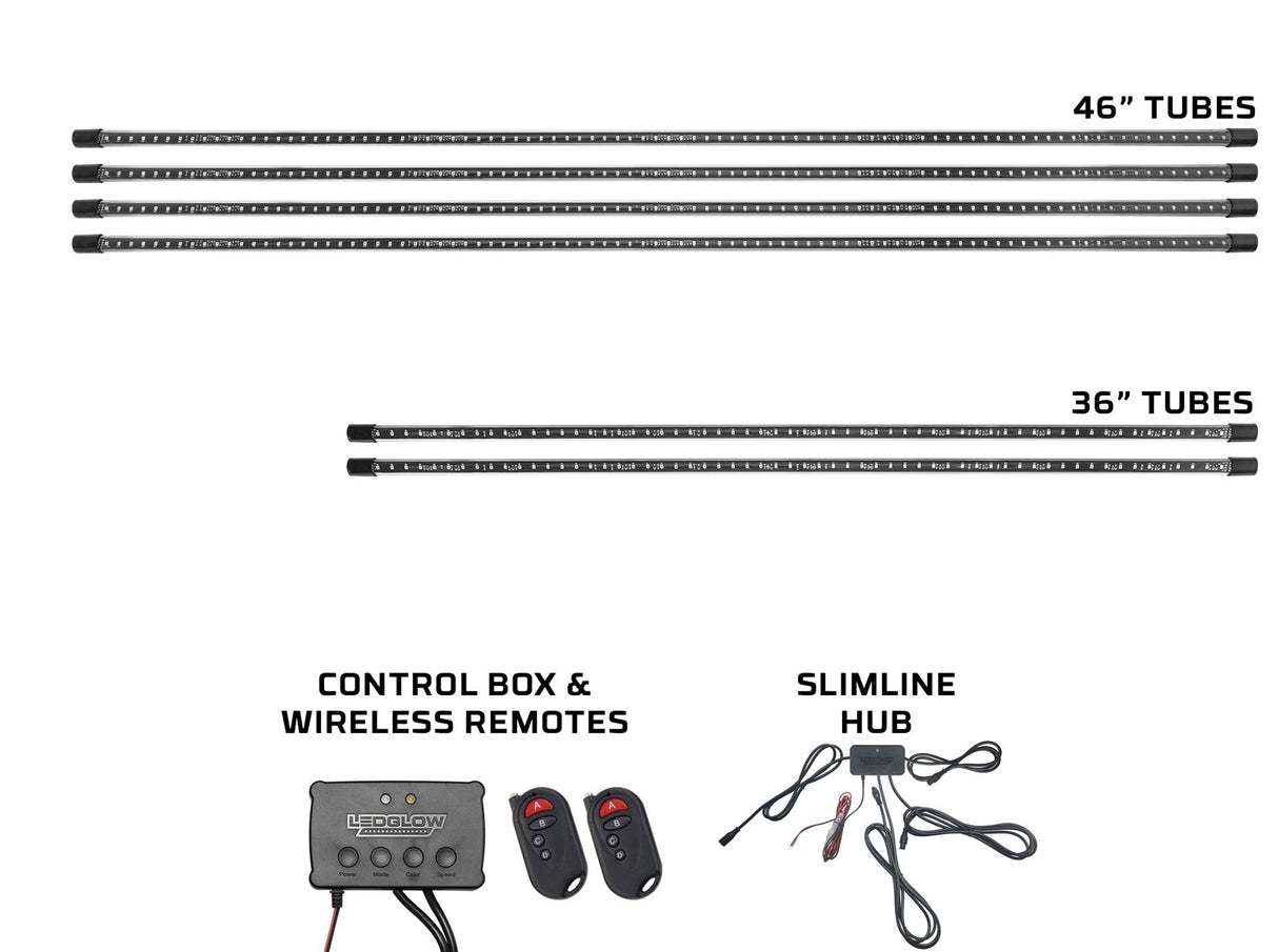 Million Color Slimline LED Limousine Underbody Lighting Kit