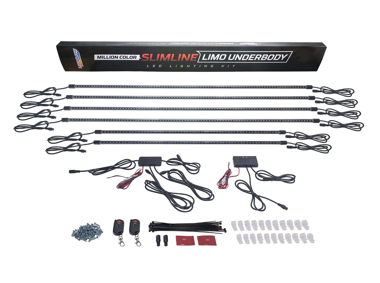 Million Color Slimline LED Limousine Underbody Lighting Kit
