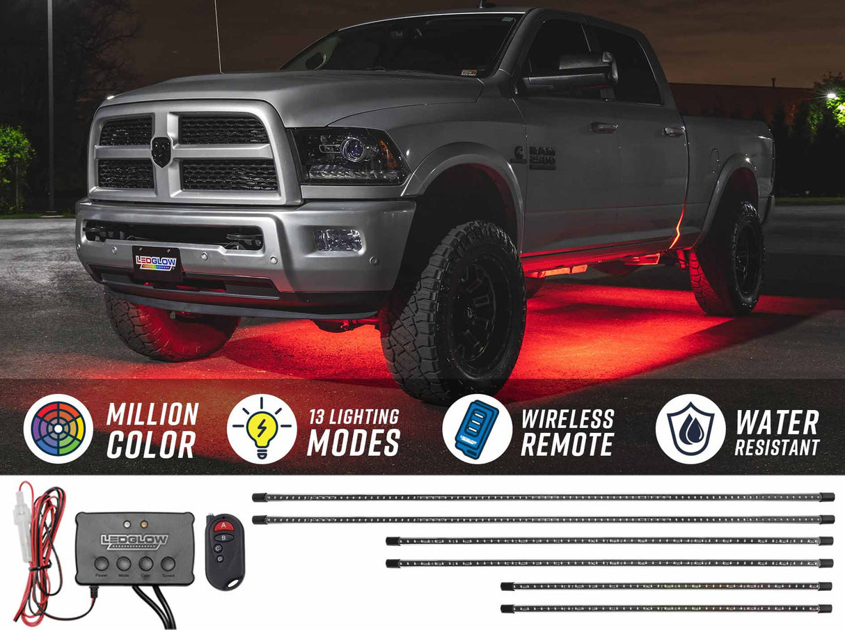 Million Color Slimline LED Truck Underbody Lighting Kit
