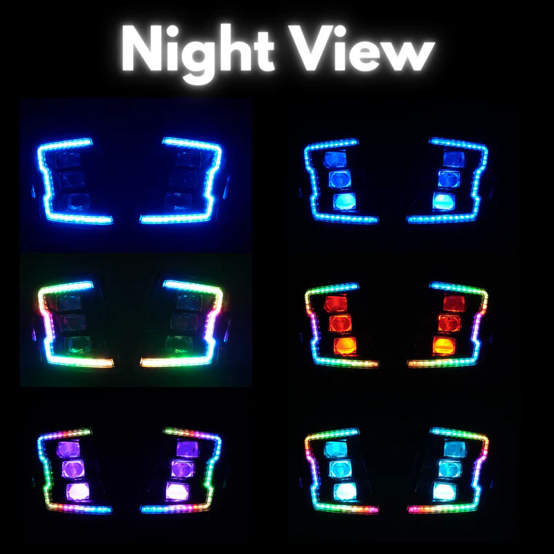 Chevrolet Tahoe / Suburban: Multicolor Flow Series Headlights (2015-2020) | XB Morimoto