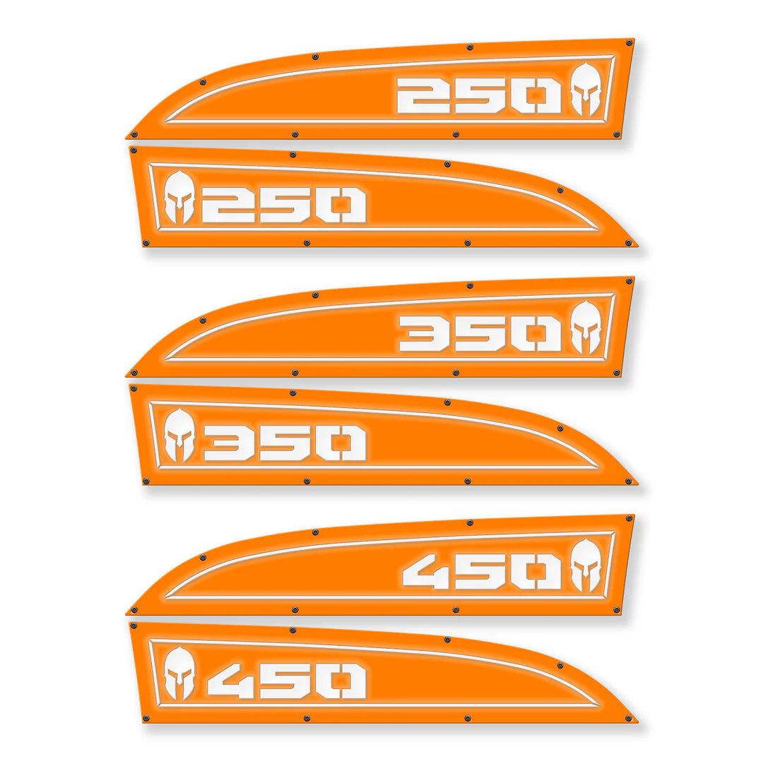 Spartan 250, 350 or 450 11-16 Ford® Super Duty® Fender Badge Replacements - Fully Customizable, LED