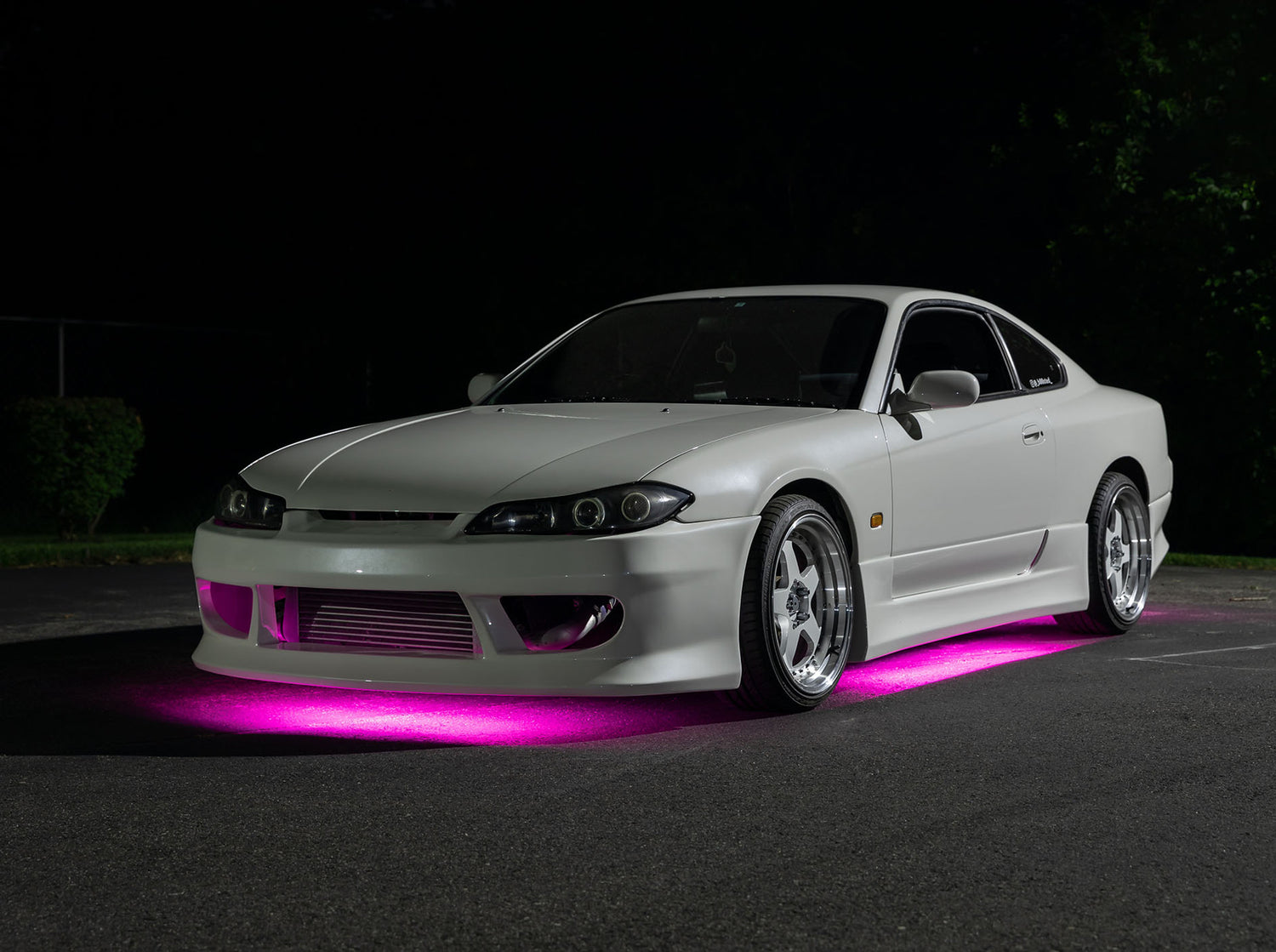 Pink LED Flexible Slimline Car Underbody Lighting Kit